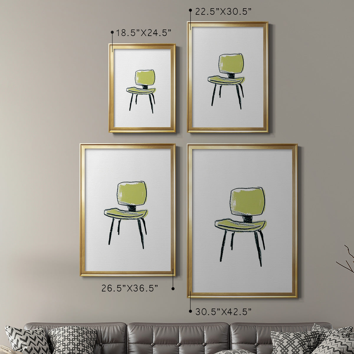 Take a Seat VI - Modern Framed Canvas Print