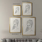 Greek Busts II - Modern Framed Canvas Print