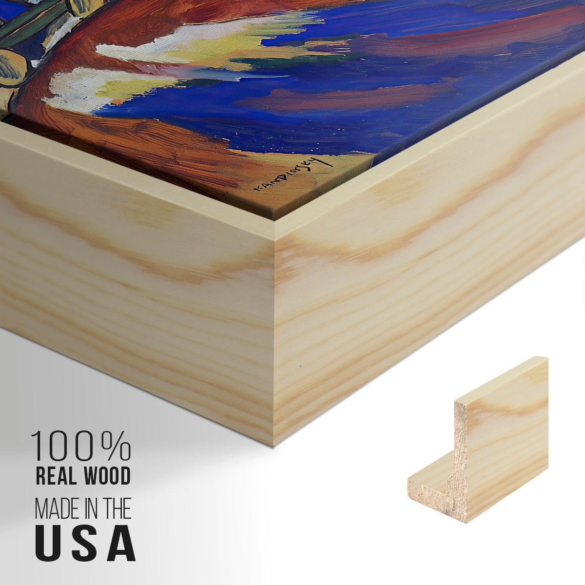 Painting with Troika, 1911 - Floater Framed Canvas Print