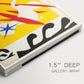 Canvas art print of an abstract cut-out composition suggesting an elephant, highlighting texture and gallery-wrapped edges