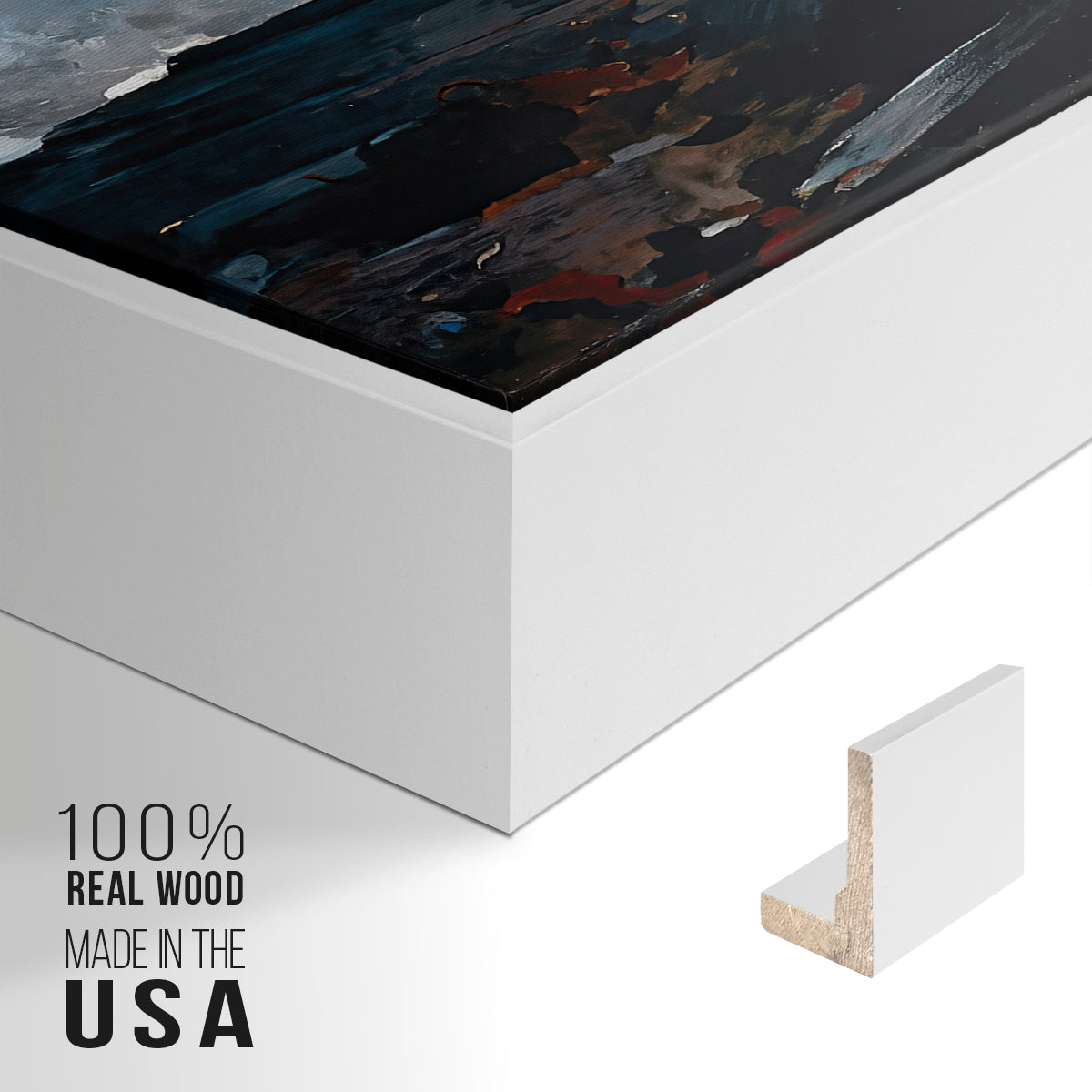 Northeaster, 1895 - Floater Framed Canvas Print