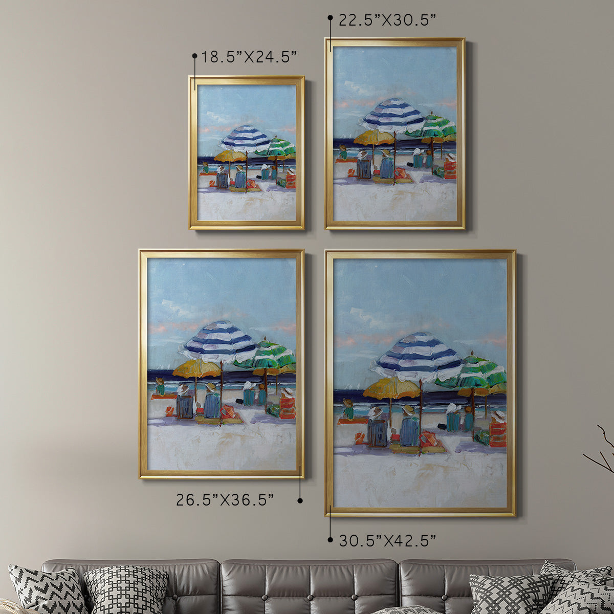 A Day Dream II - Modern Framed Canvas Print