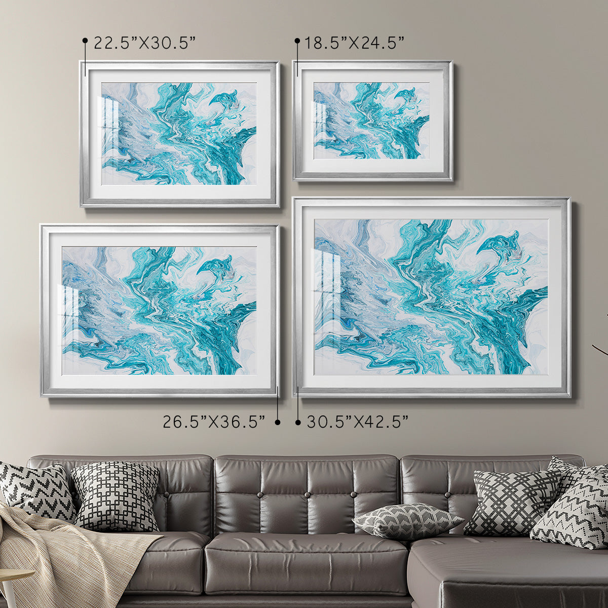 Tide Pool - Modern Framed Art Print