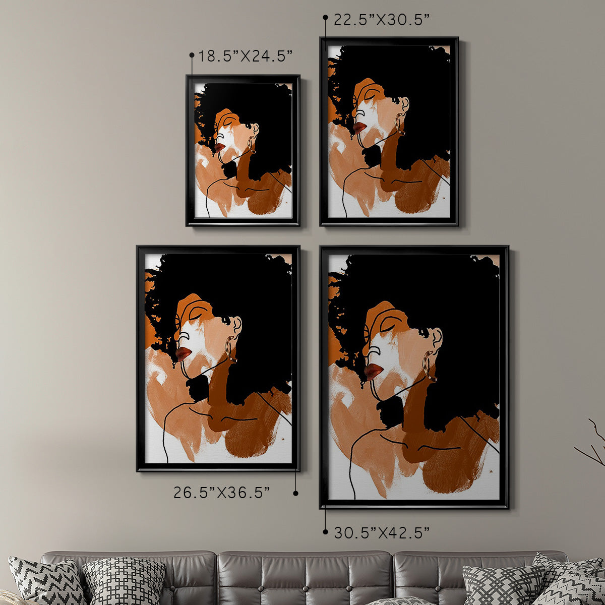 Phenomal Women II - Modern Framed Canvas Print