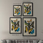 Collaged Butterflies II - Modern Framed Canvas Print