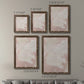 Size comparison chart for a set of two walnut barnwood framed canvas prints.