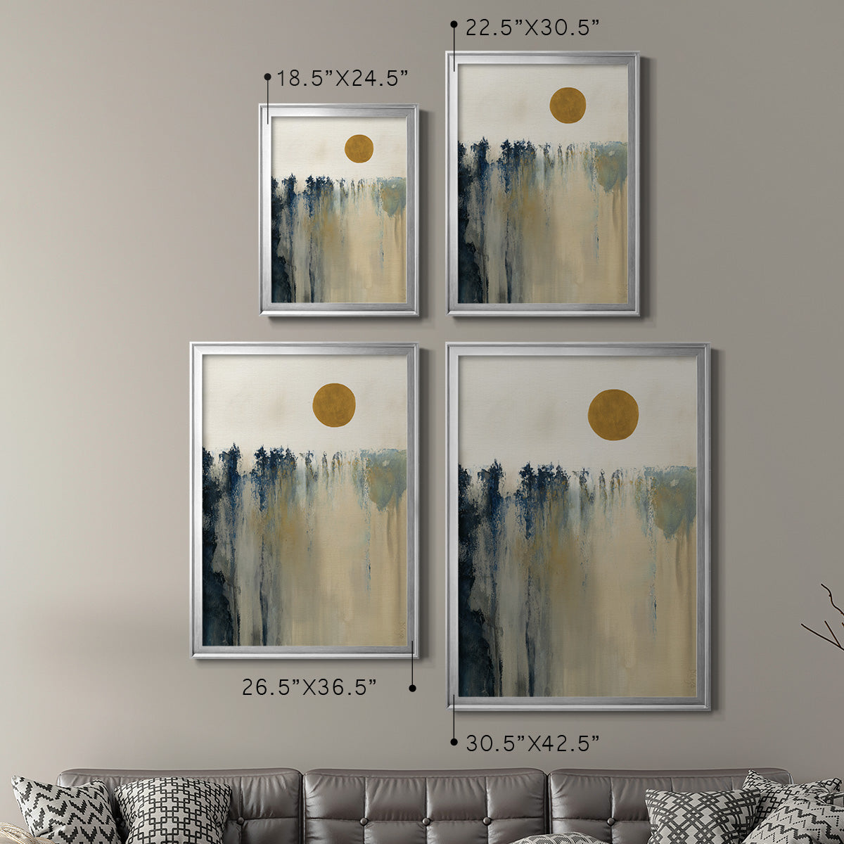 Equilibrium - Modern Framed Canvas Print