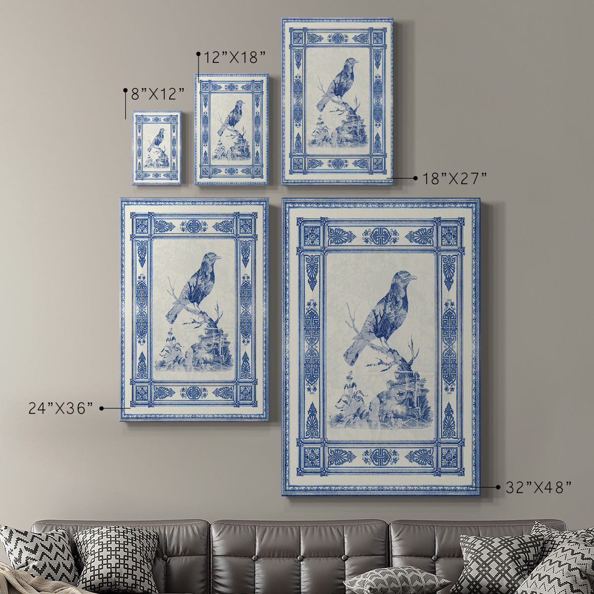 Toile de Jouy I - Canvas Art Print