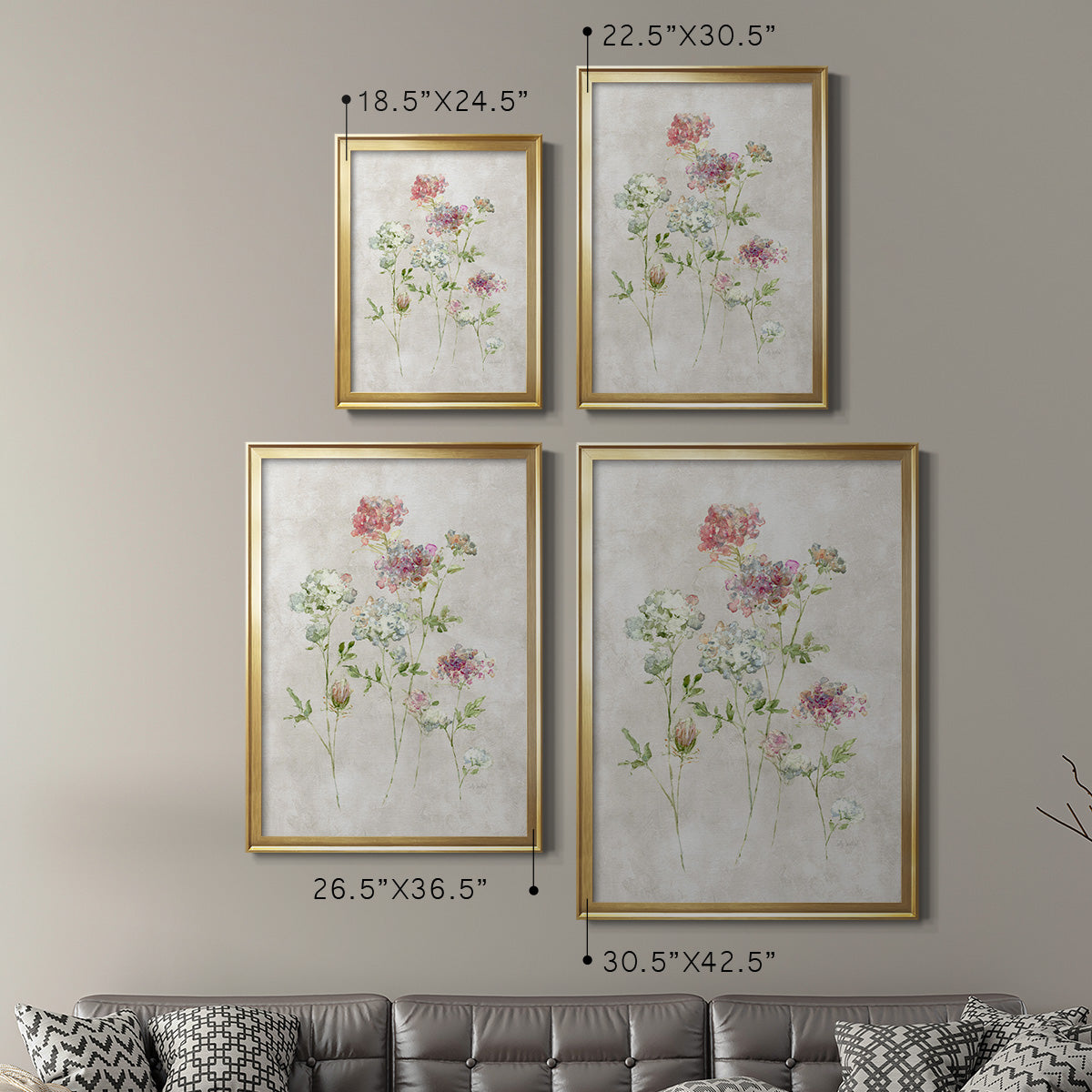 Soft Lace I - Modern Framed Canvas Print