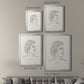 Greek Busts I - Modern Framed Canvas Print