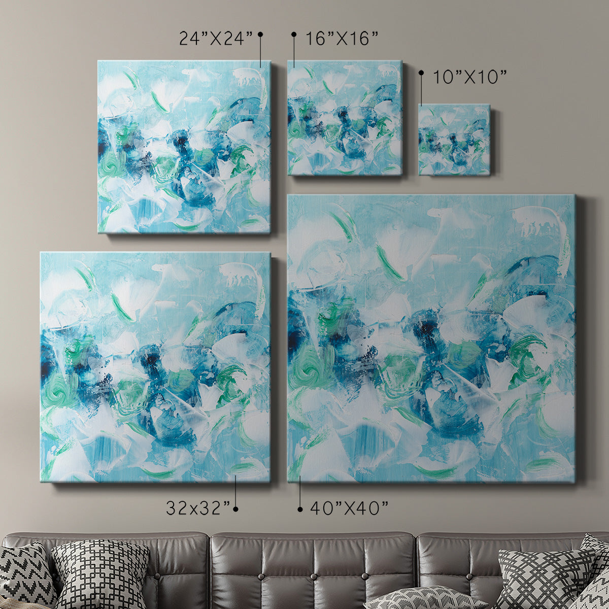 Abstract Cloud Cover II-Premium Gallery Wrapped Canvas - Ready to Hang