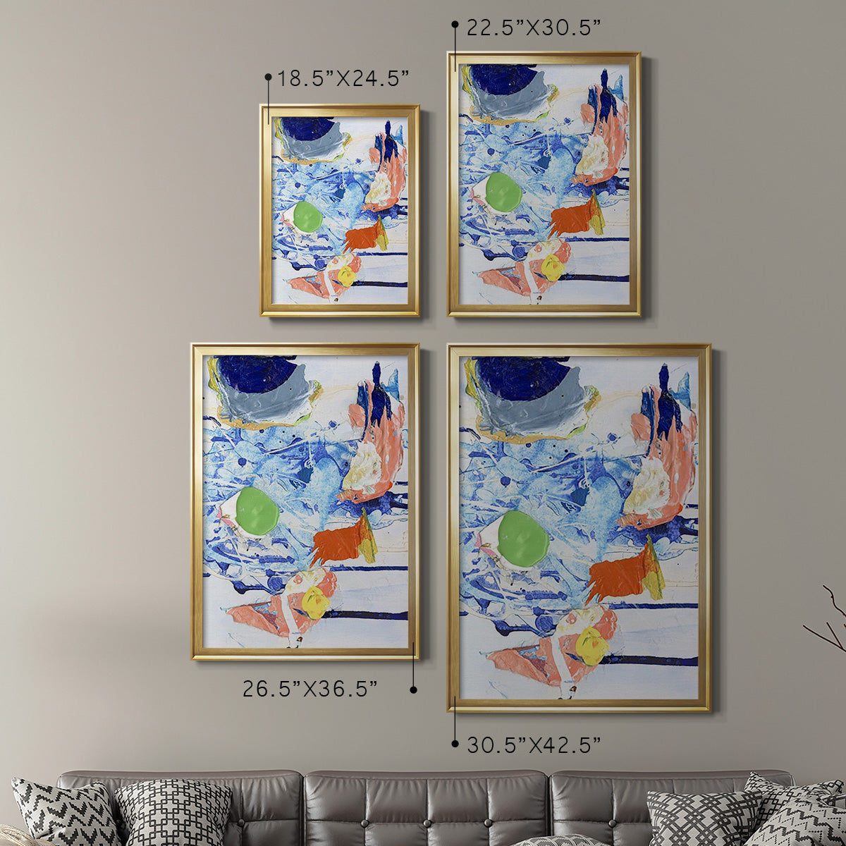 Evidence IV - Modern Framed Canvas Print