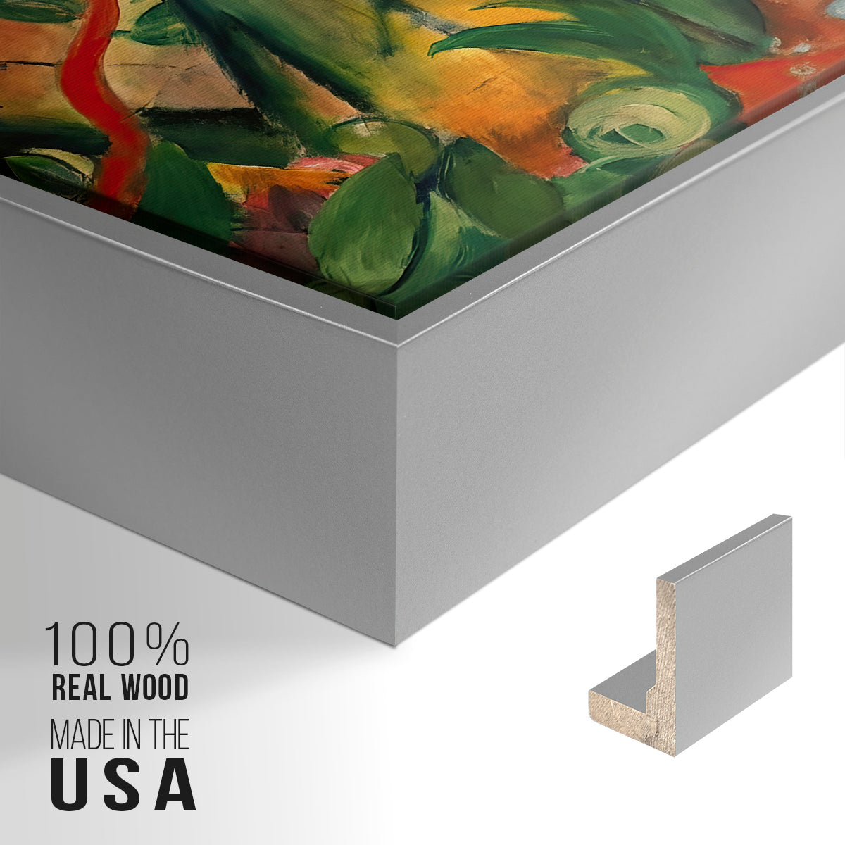 In the Rain, 1912 - Floater Framed Canvas Print