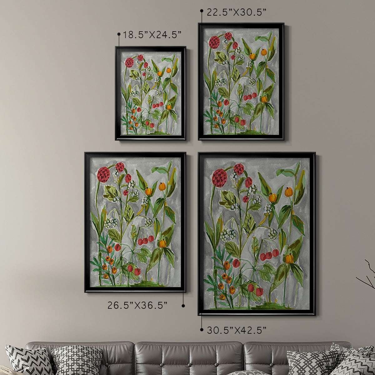 Dear Nature II - Modern Framed Canvas Print