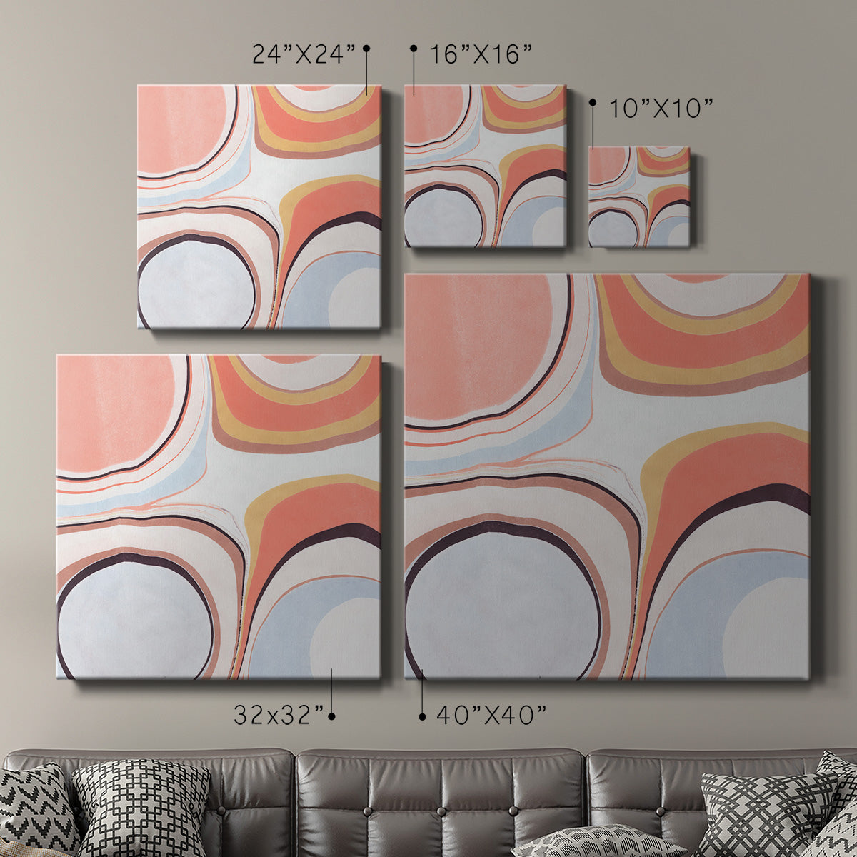 Fluid Rings II - Canvas Art Print