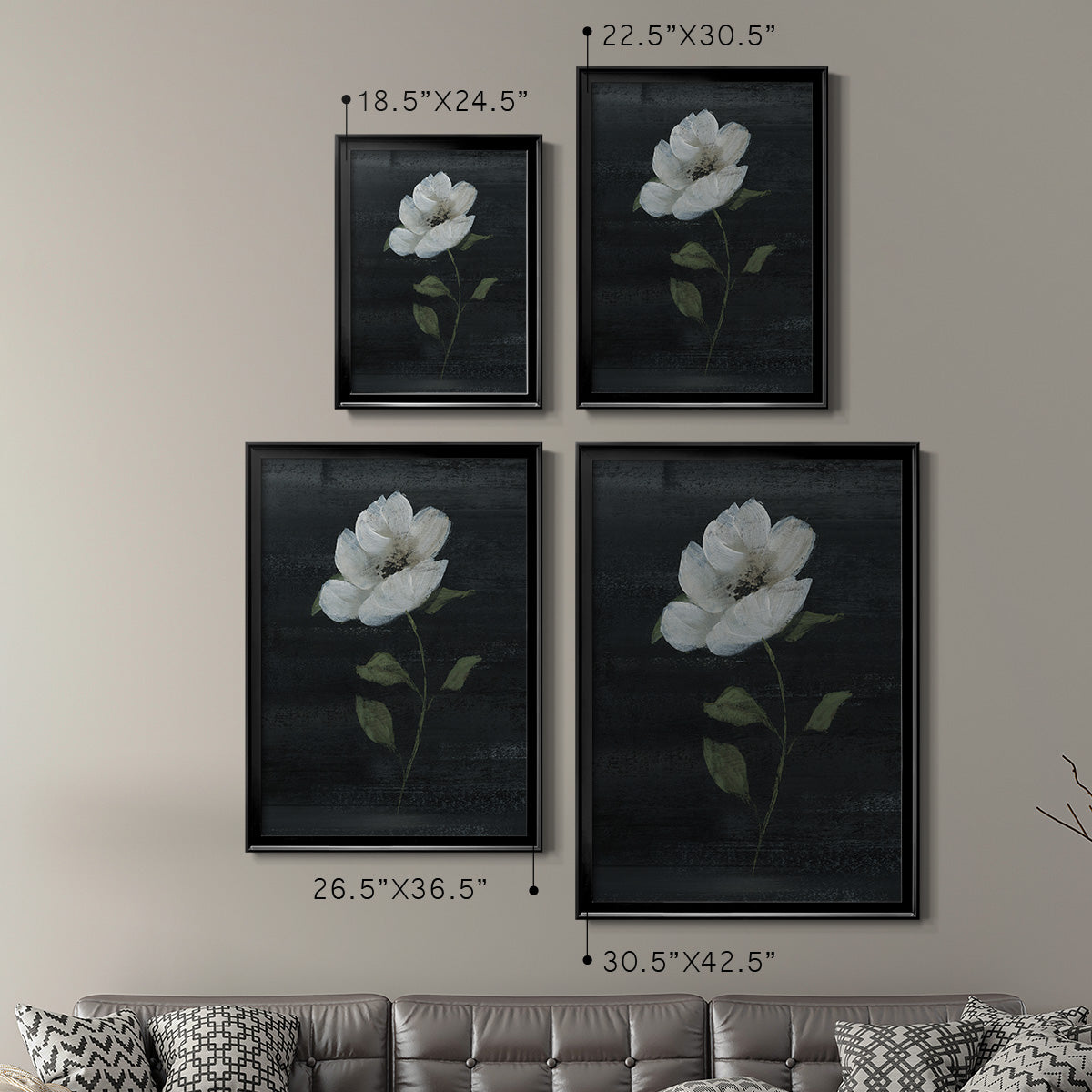 Country Botanical II - Modern Framed Canvas Print