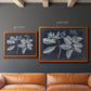 Foliage on Navy IV Premium Framed Canvas- Ready to Hang