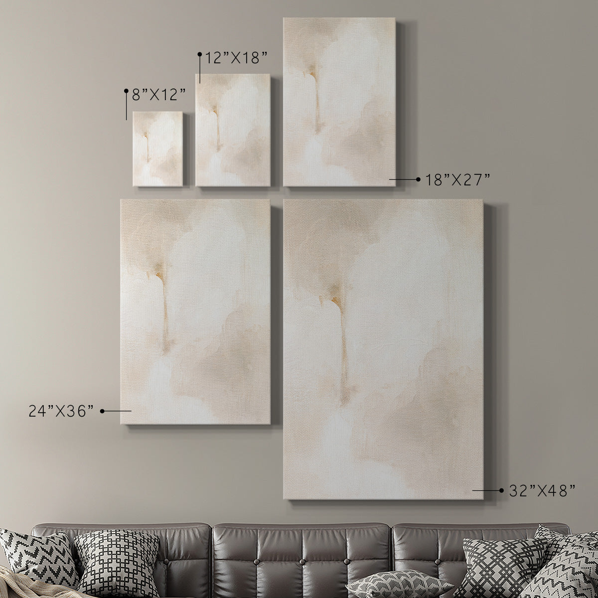 Neutral Glow I Premium Gallery Wrapped Canvas - Ready to Hang