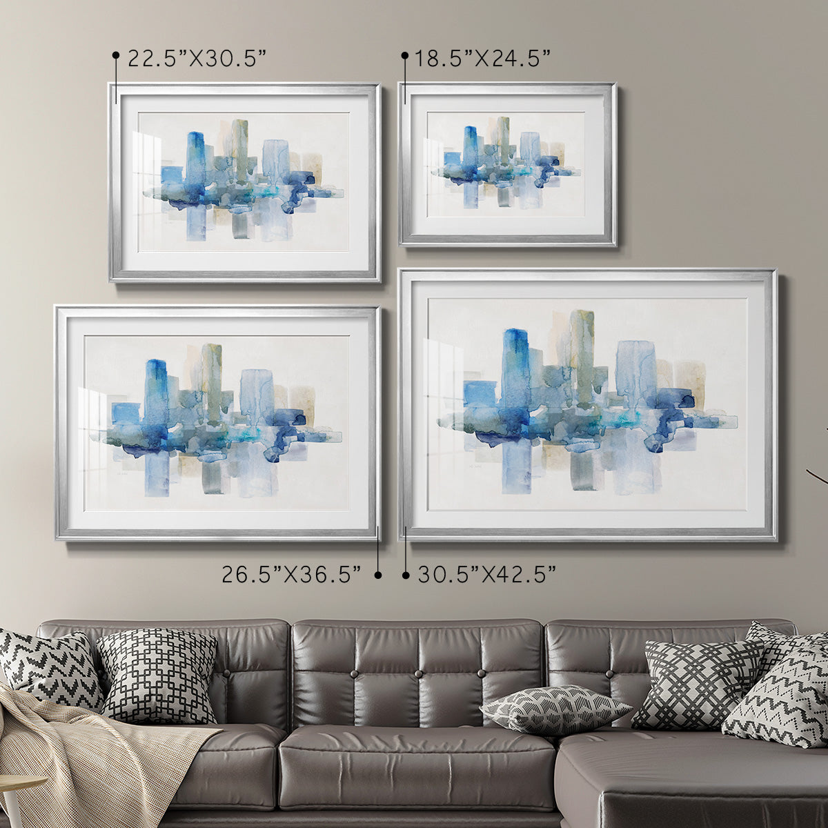 Soft Skyline II Premium Framed Print - Ready to Hang