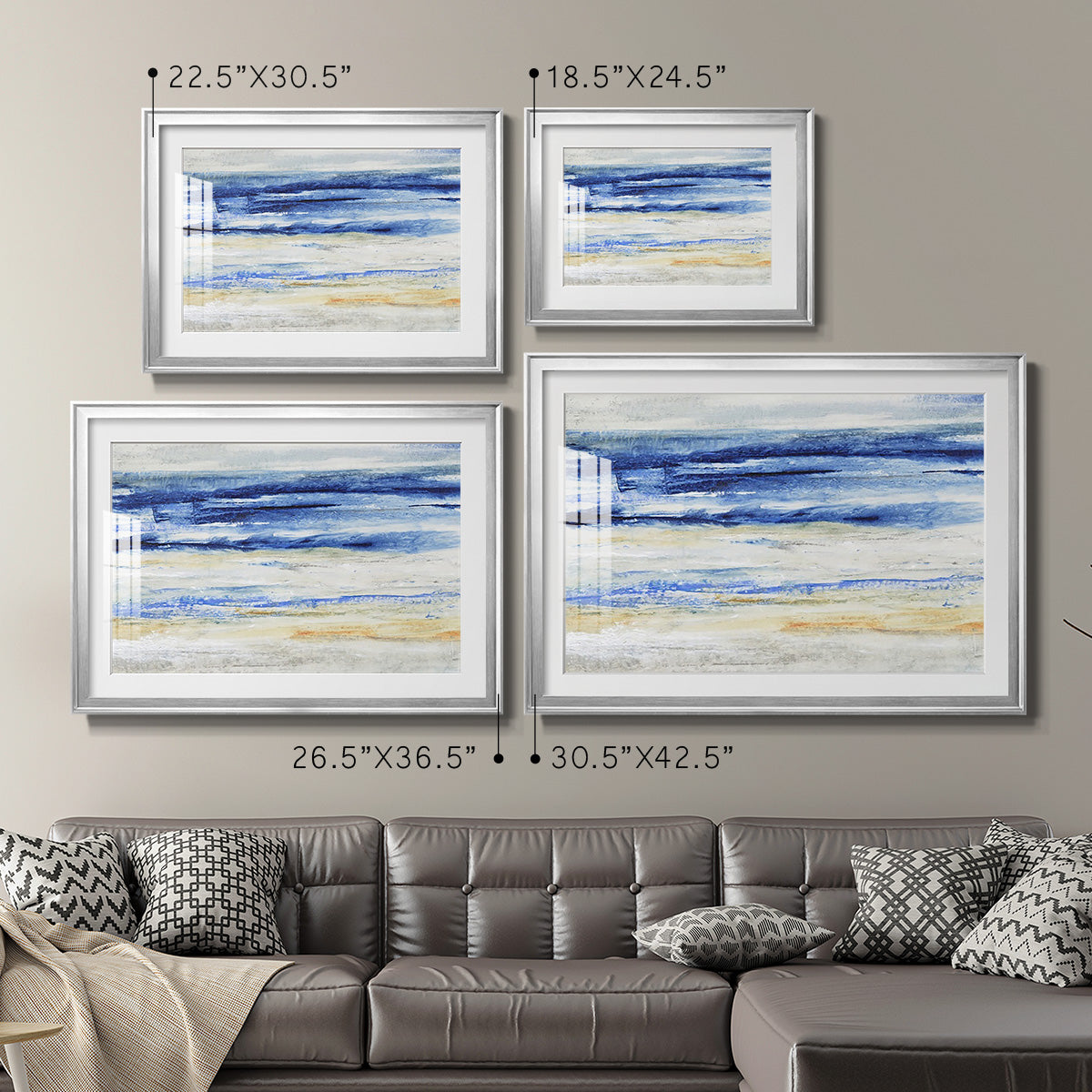 Choppy Seas II - Modern Framed Art Print