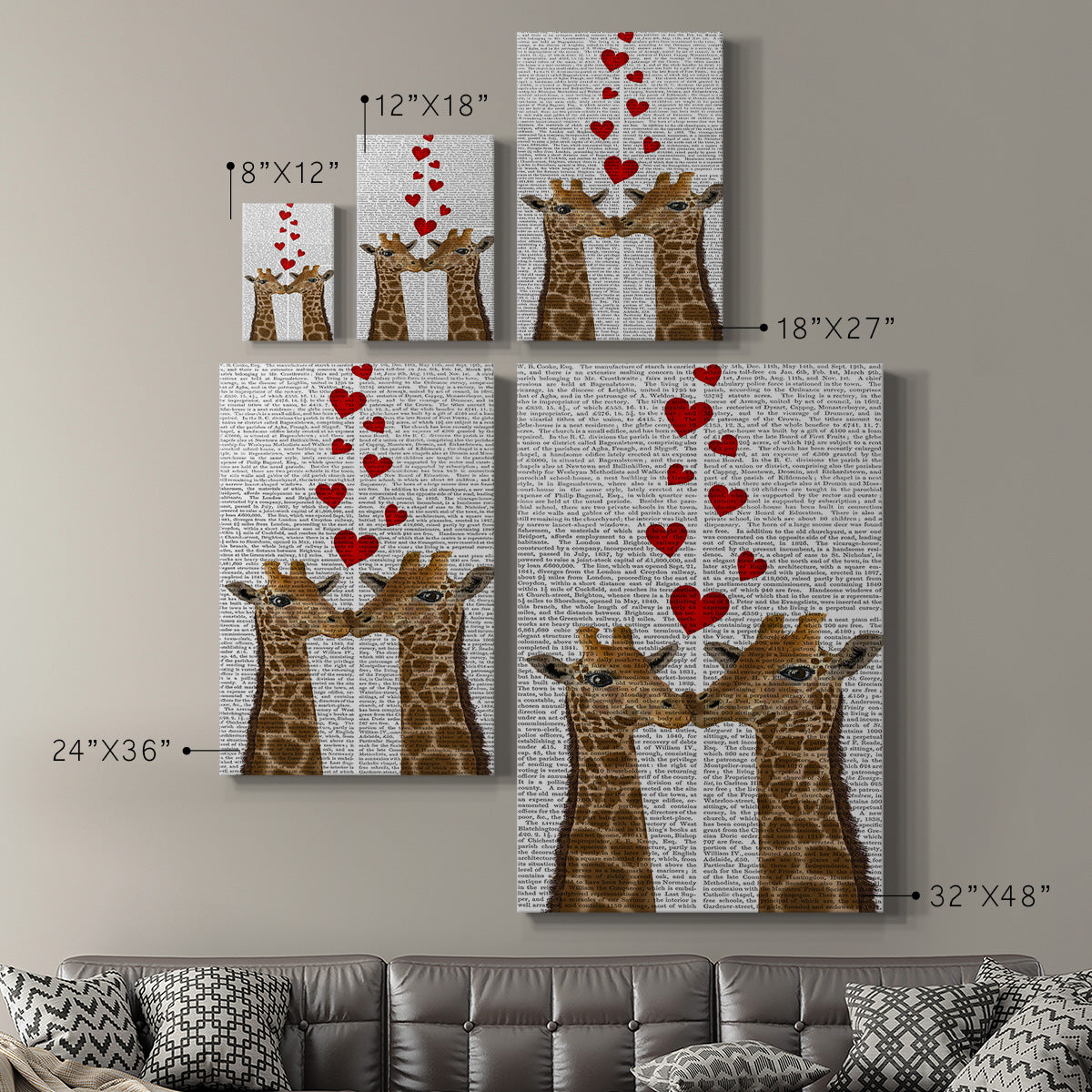 Love is in the Air Collection B - Canvas Art Print