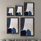 Size comparison chart for a set of two black barnwood framed canvas prints.