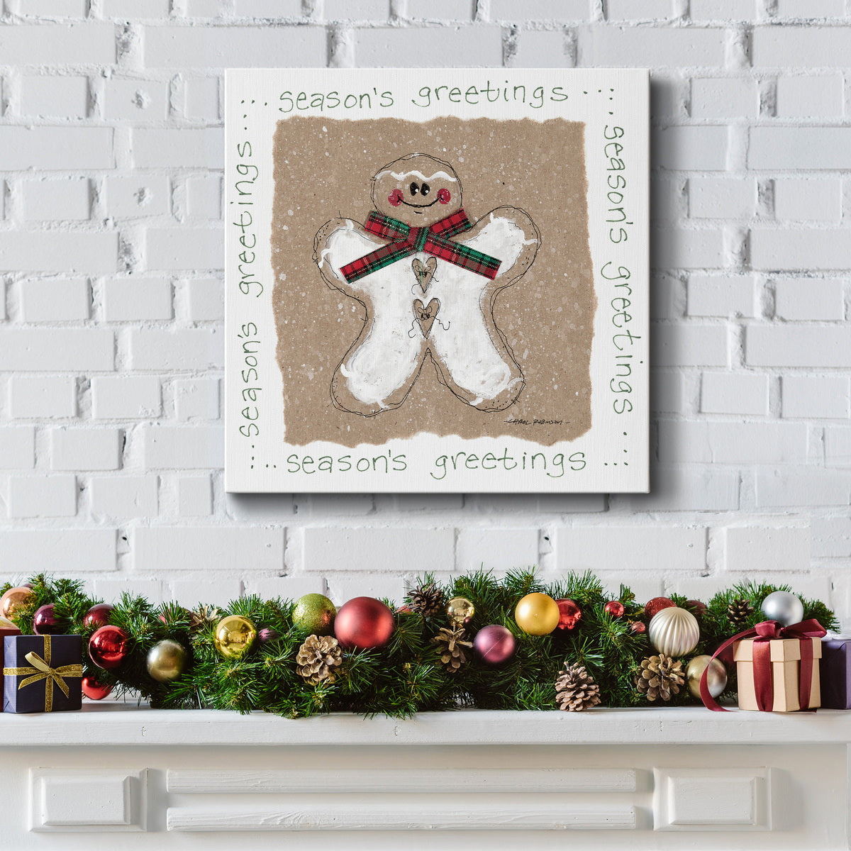 Gingerbread Man - Canvas Art Print
