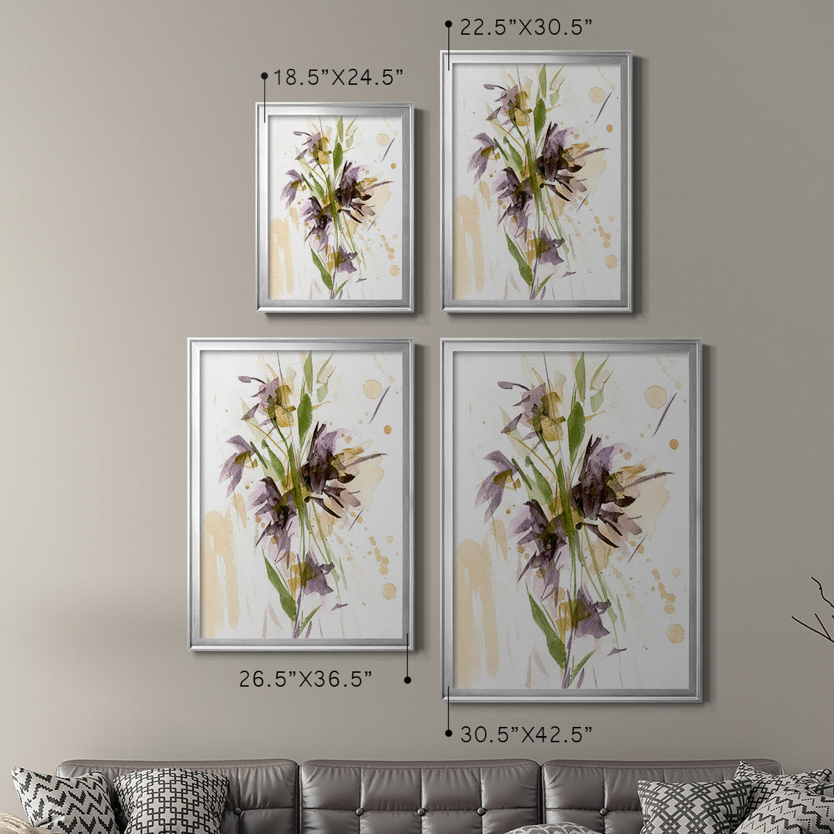 After Rain II - Modern Framed Canvas Print