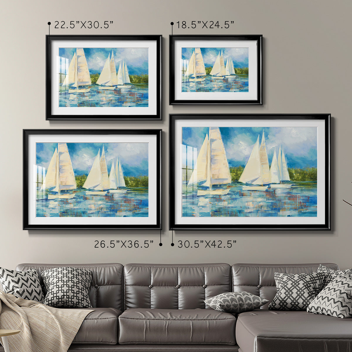 Clear Sailing Premium Framed Print - Ready to Hang