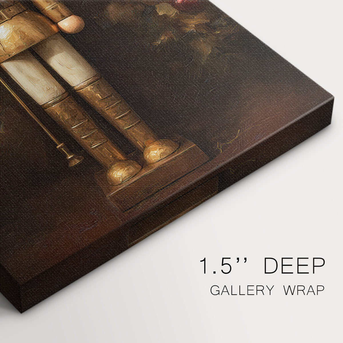 Candlelit Carol of Mistletoe - Canvas Art Print