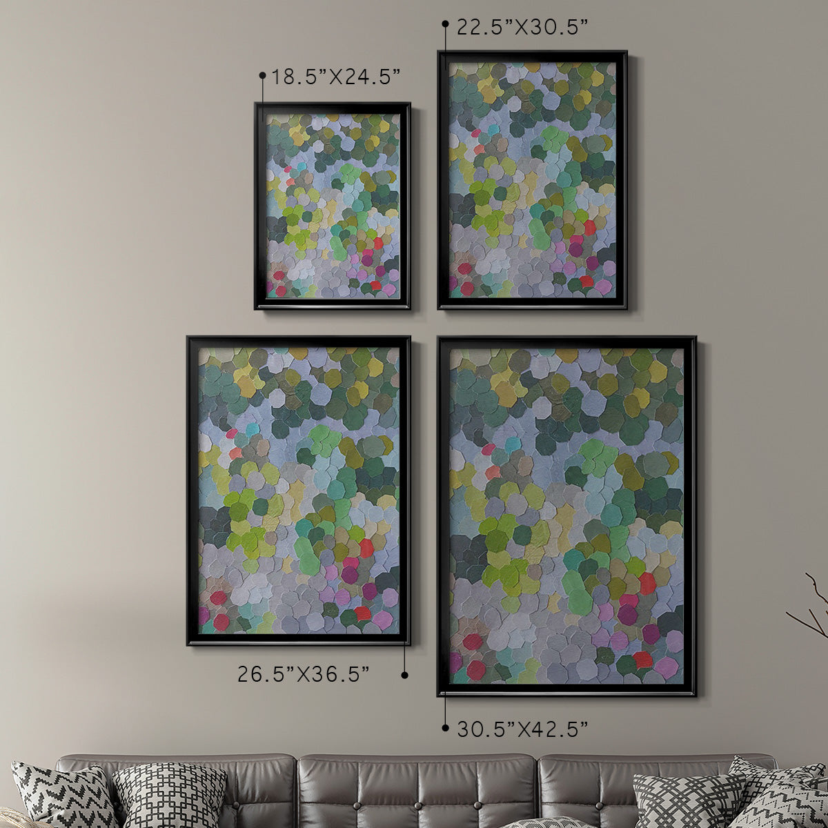 Huntington Gardens - Modern Framed Canvas Print