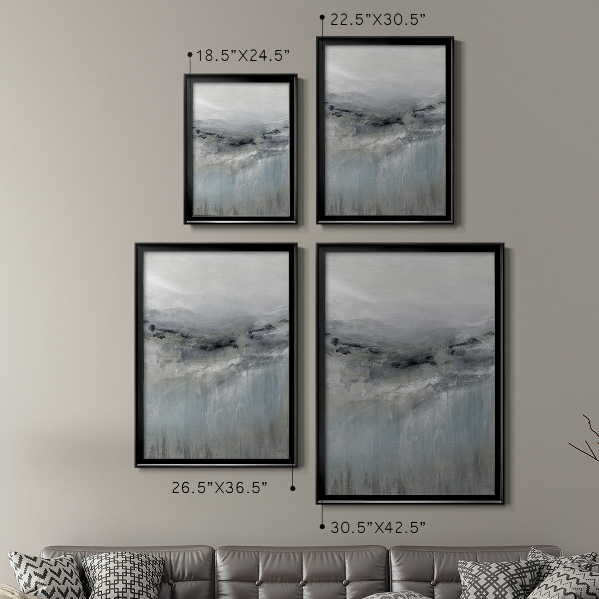 A Cool Wind - Modern Framed Canvas Print