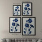 Indigo Bloom II - Modern Framed Canvas Print