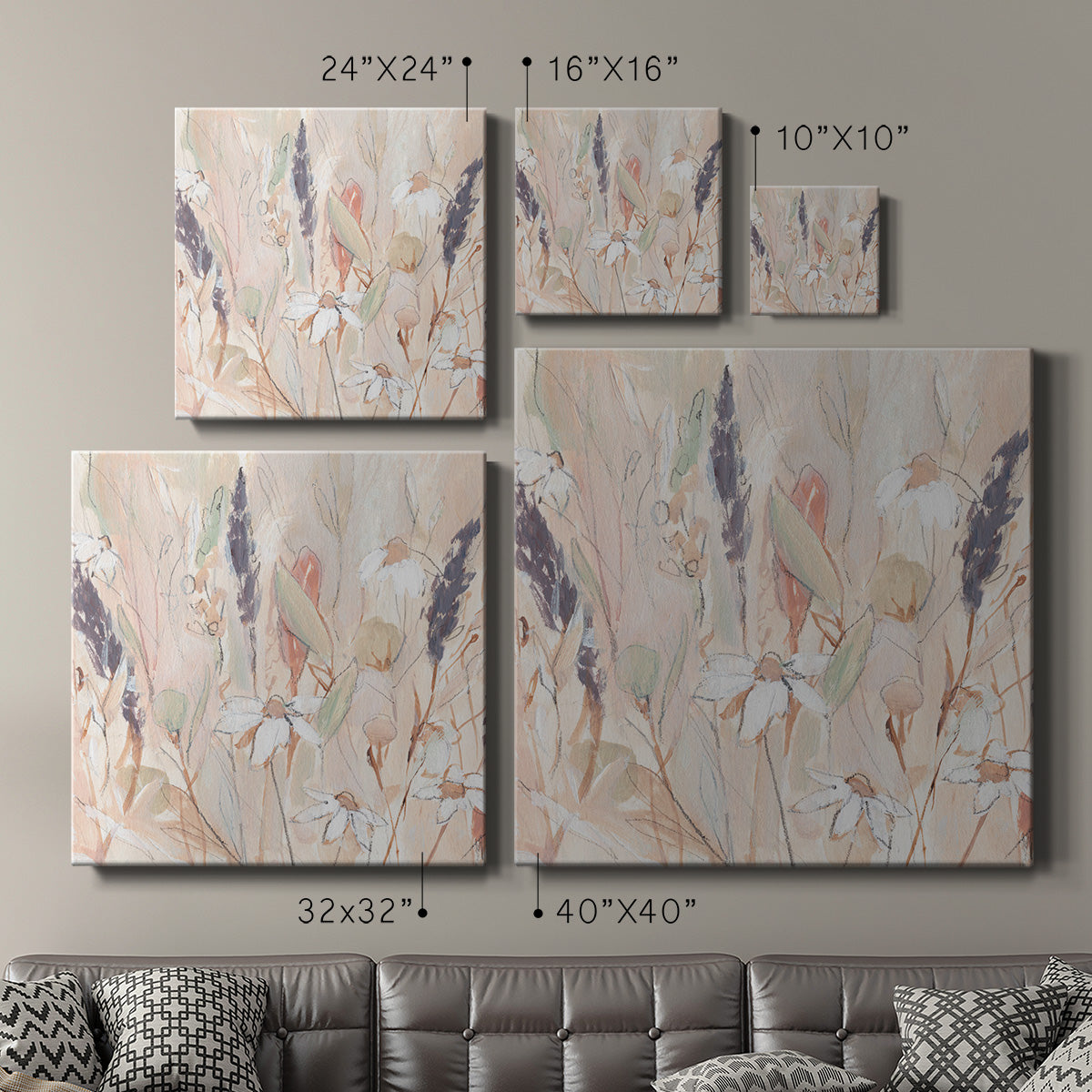 Lavender Flower Field I - Canvas Art Print
