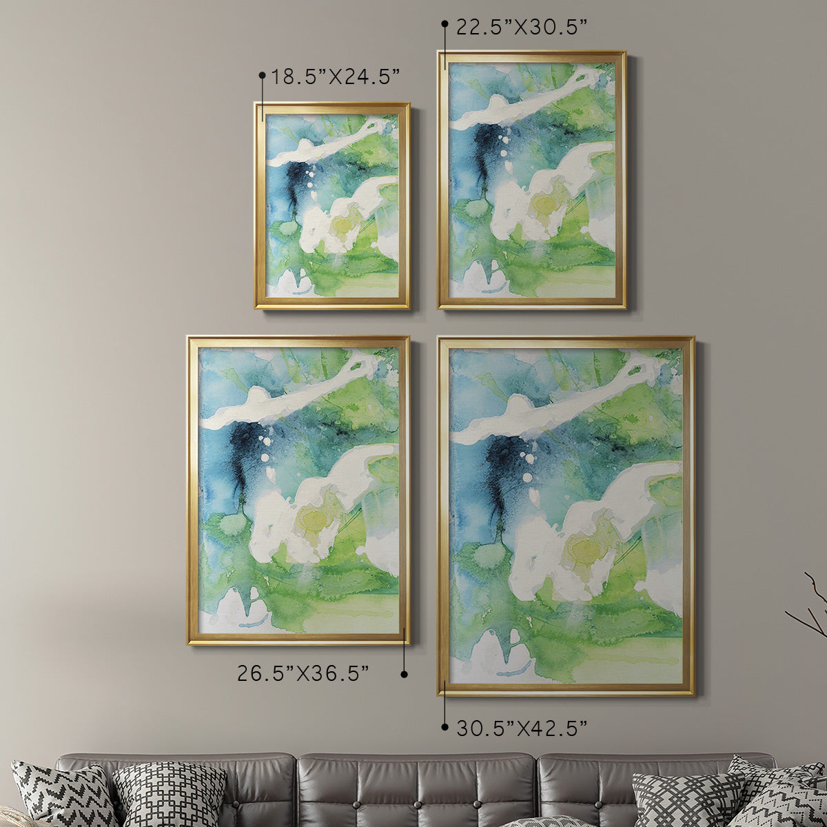 Rising Above I - Modern Framed Canvas Print