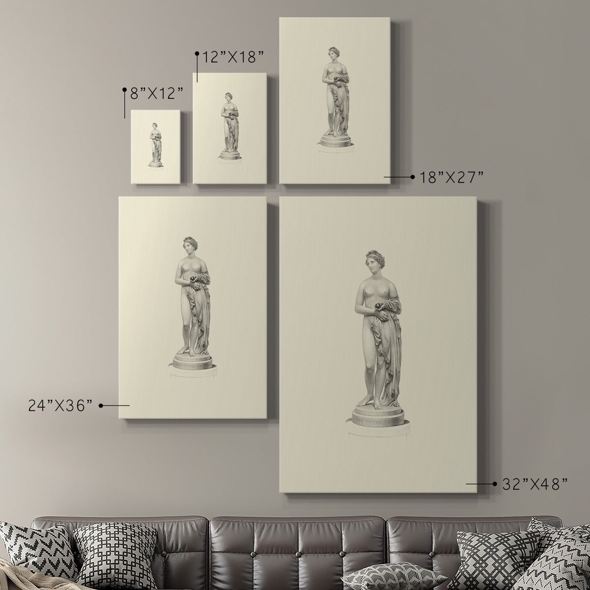 Classical Statuary I Premium Gallery Wrapped Canvas - Ready to Hang