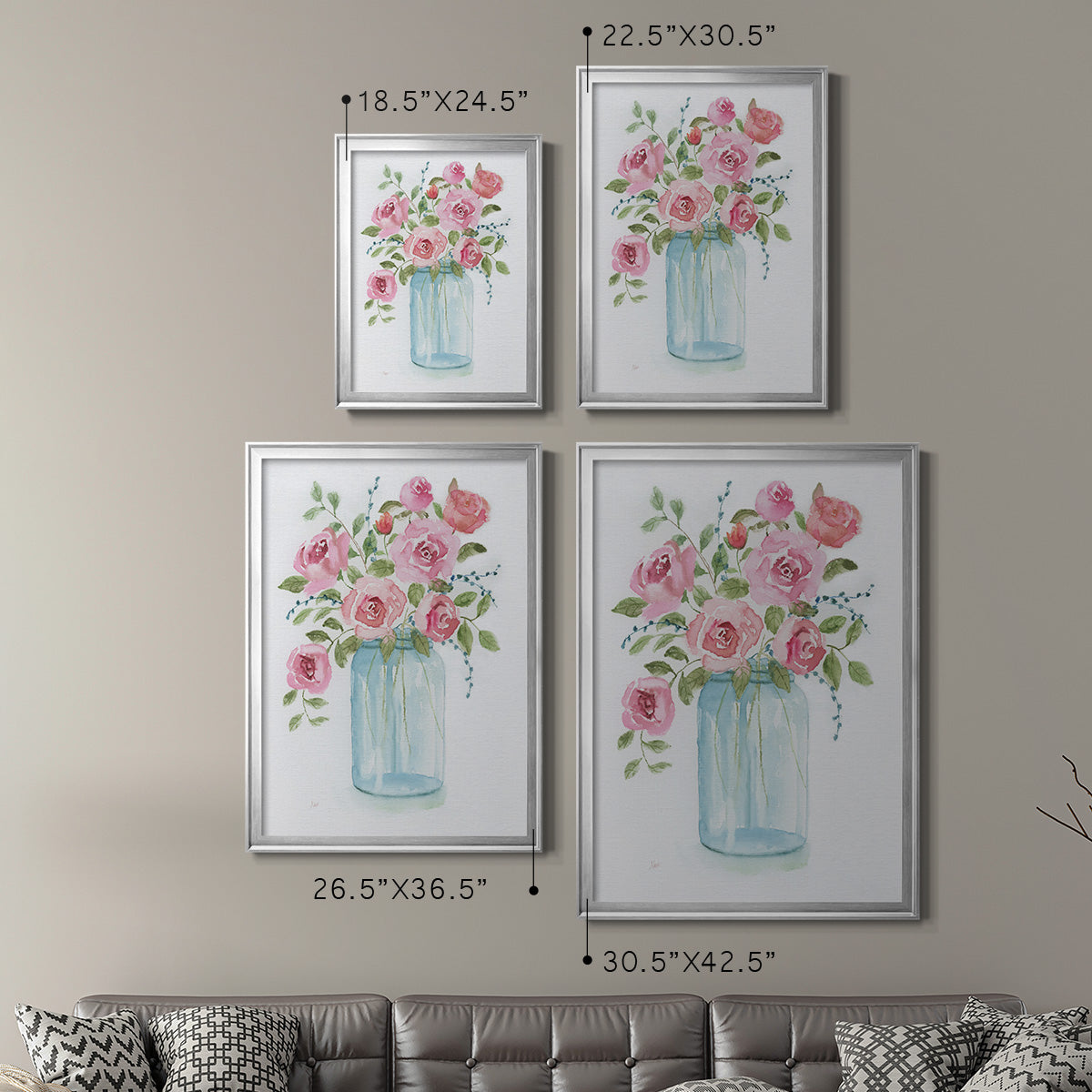 Adorable I - Modern Framed Canvas Print