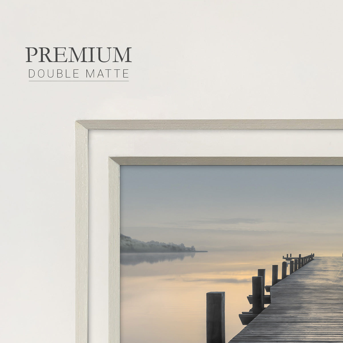 Sun Down - Double Matboard Framed Print
