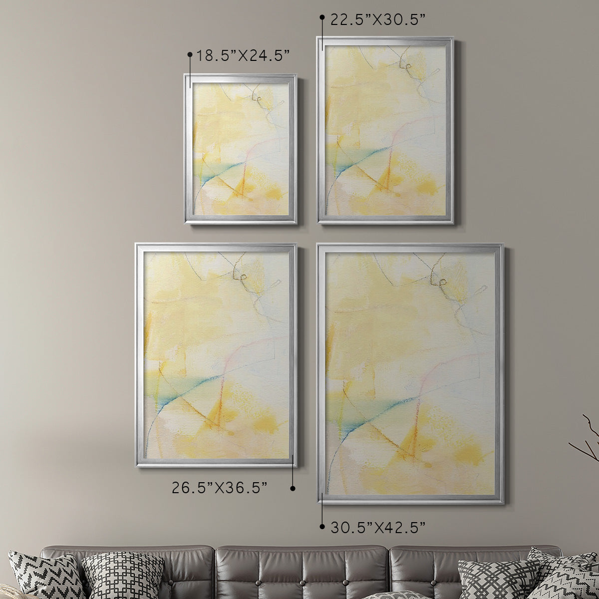 Barxan IV - Modern Framed Canvas Print
