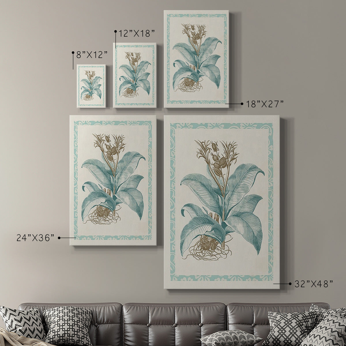 Willow Blue Besler III - Canvas Art Print