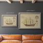 Antique Ship Plan VIII Premium Framed Canvas- Ready to Hang