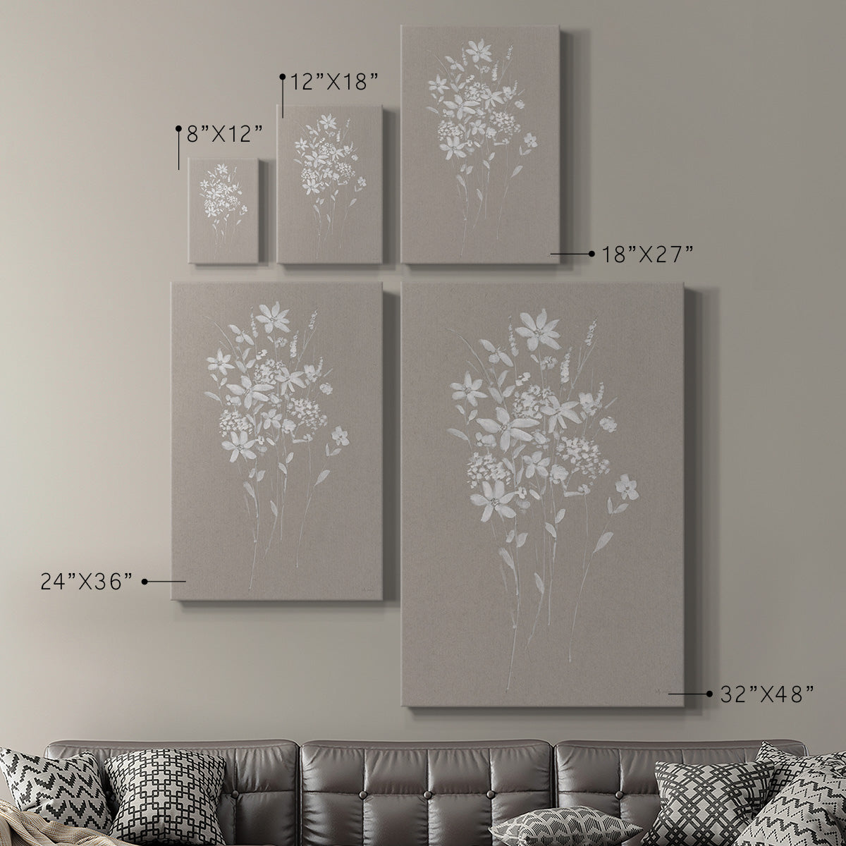 Delicate Botanicals II Premium Gallery Wrapped Canvas - Ready to Hang