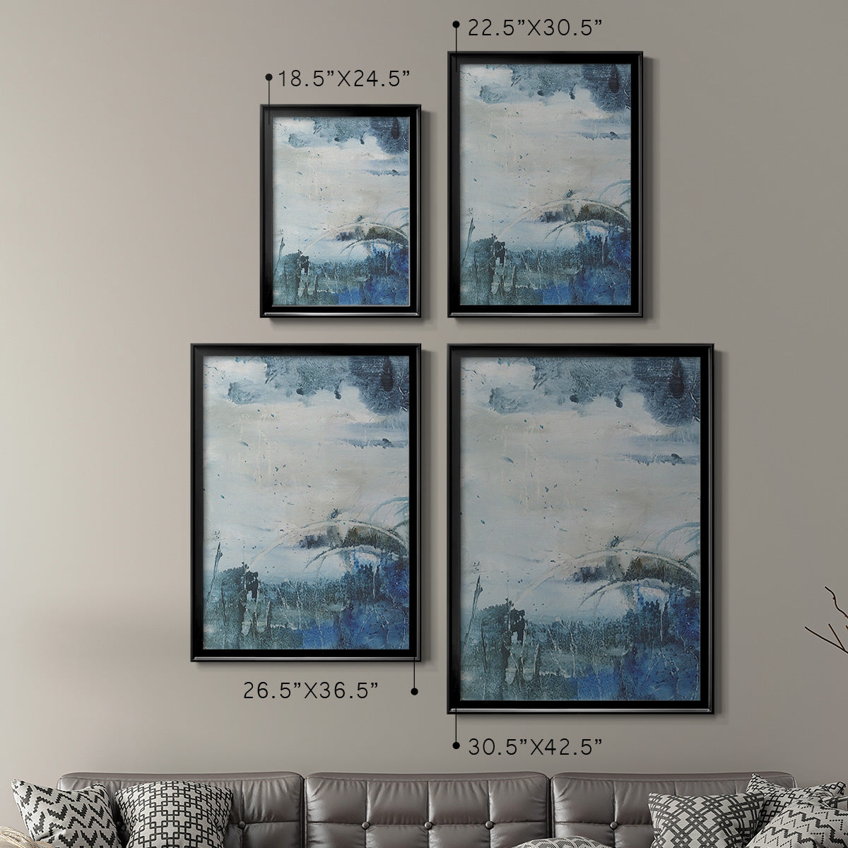 Coastal Seas II - Modern Framed Canvas Print