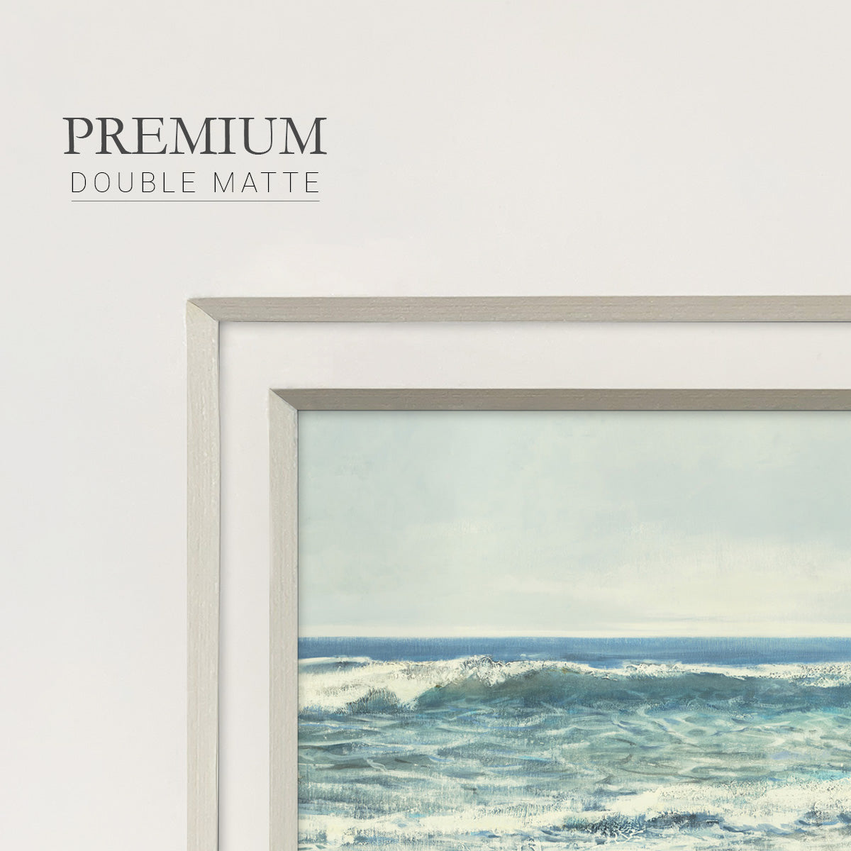 Coastal Reflection - Double Matboard Framed Print