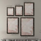 Size comparison chart for a set of two black barnwood framed canvas prints.