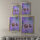 Exotic Flower Burst II - Modern Framed Canvas Print