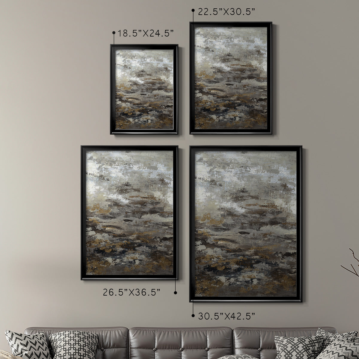 Shining Example - Modern Framed Canvas Print