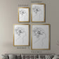 Fashion Floral Sketch I - Modern Framed Canvas Print