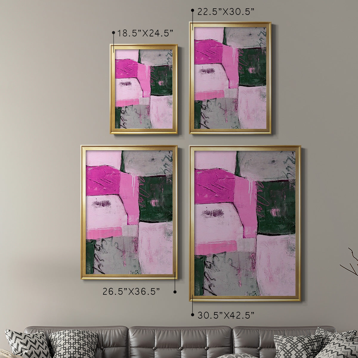 Party Mixer II - Modern Framed Canvas Print