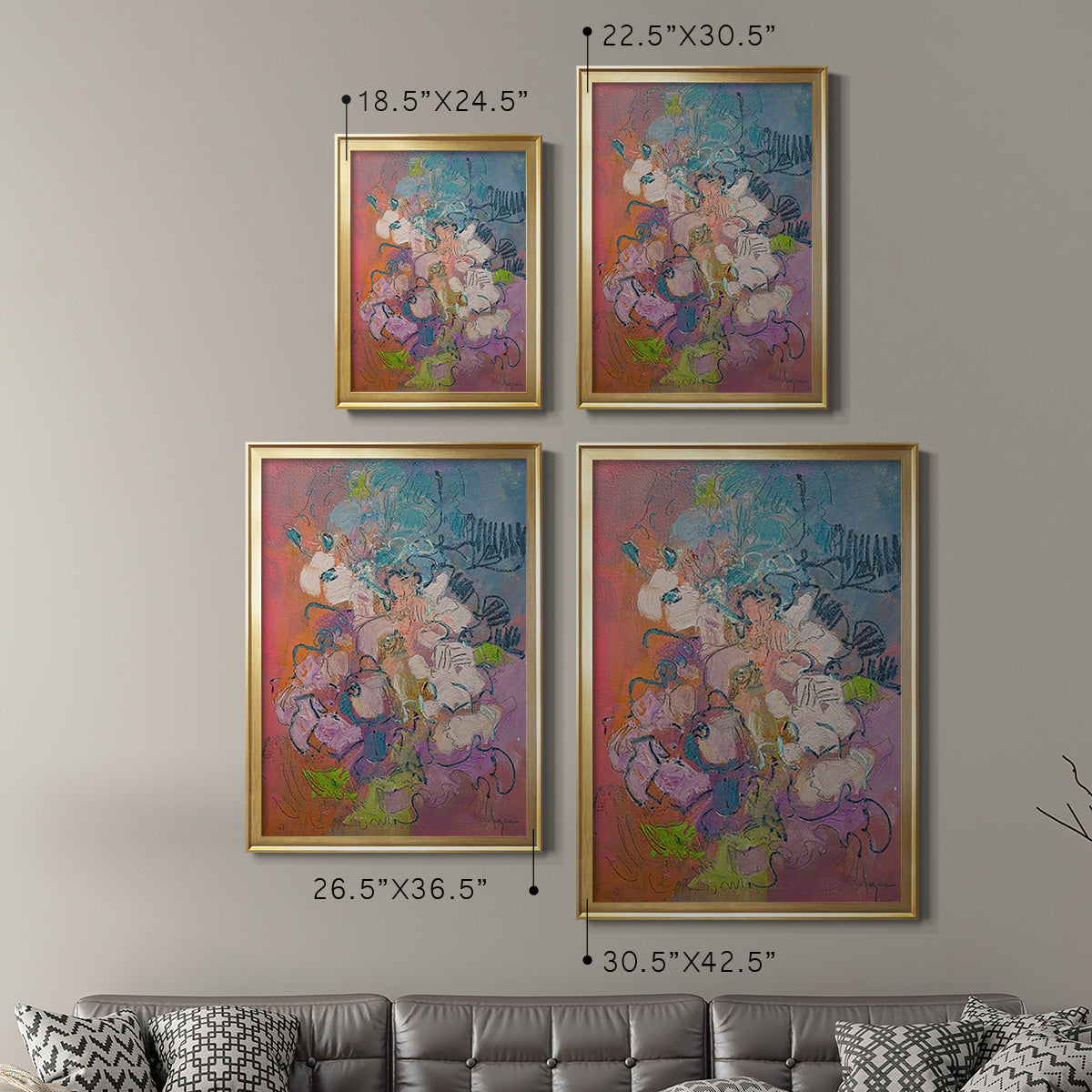 Archipelago - Modern Framed Canvas Print